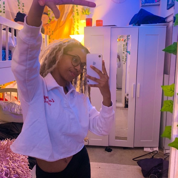 FOREVER 21 COLLARED CROPPED SWEATER - Picture 6 of 8